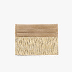Natural straw cardholder