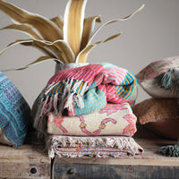 Striped Throw with Tassels
