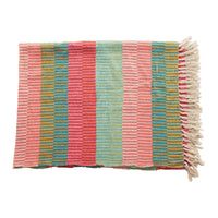 Striped Throw with Tassels