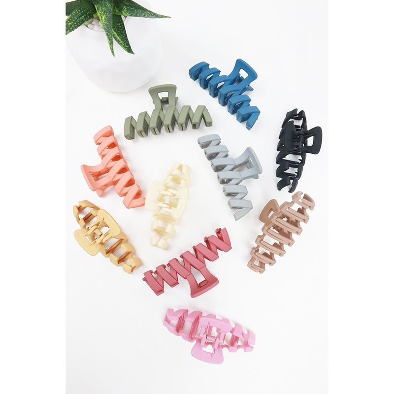 Matte Zig Zag Hair Claw