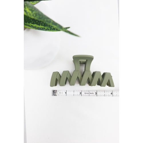 Matte Zig Zag Hair Claw